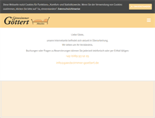 Tablet Screenshot of gaestezimmer-goettert.de